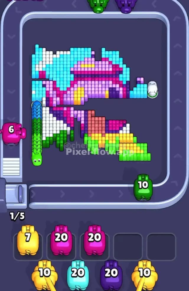 Pixel Flow Level 1735 Solution 2