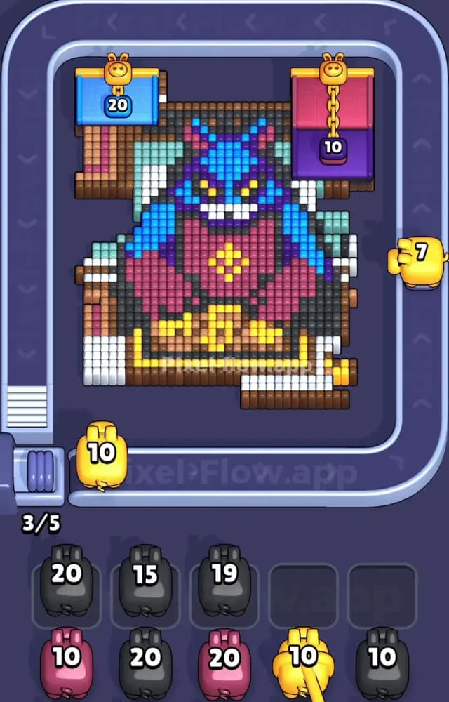 Pixel Flow Level 1017 Solution 1