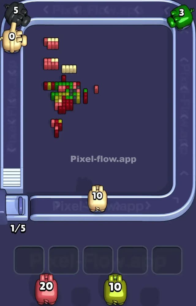 Pixel Flow Level 1449 Solution 3