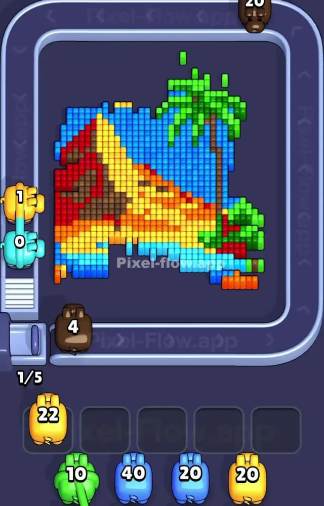 Pixel Flow Level 1164 Solution 1