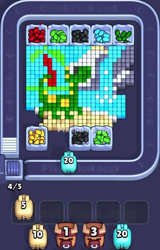 Pixel Flow Level 1334 Solution 2