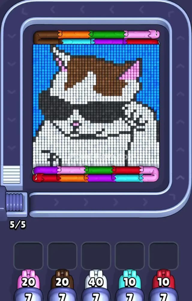 Pixel Flow Level 1283 Gameplay