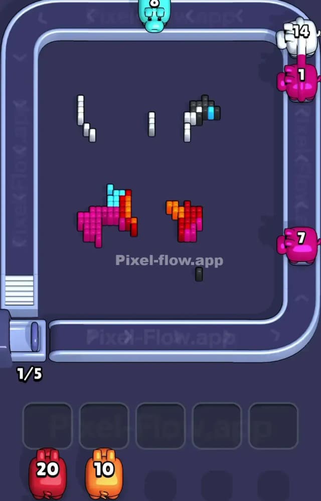 Pixel Flow Level 1294 Solution 3