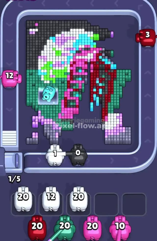 Pixel Flow Level 1699 Solution 1