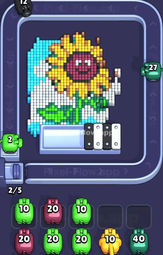 Pixel Flow Level 1599 Solution 1
