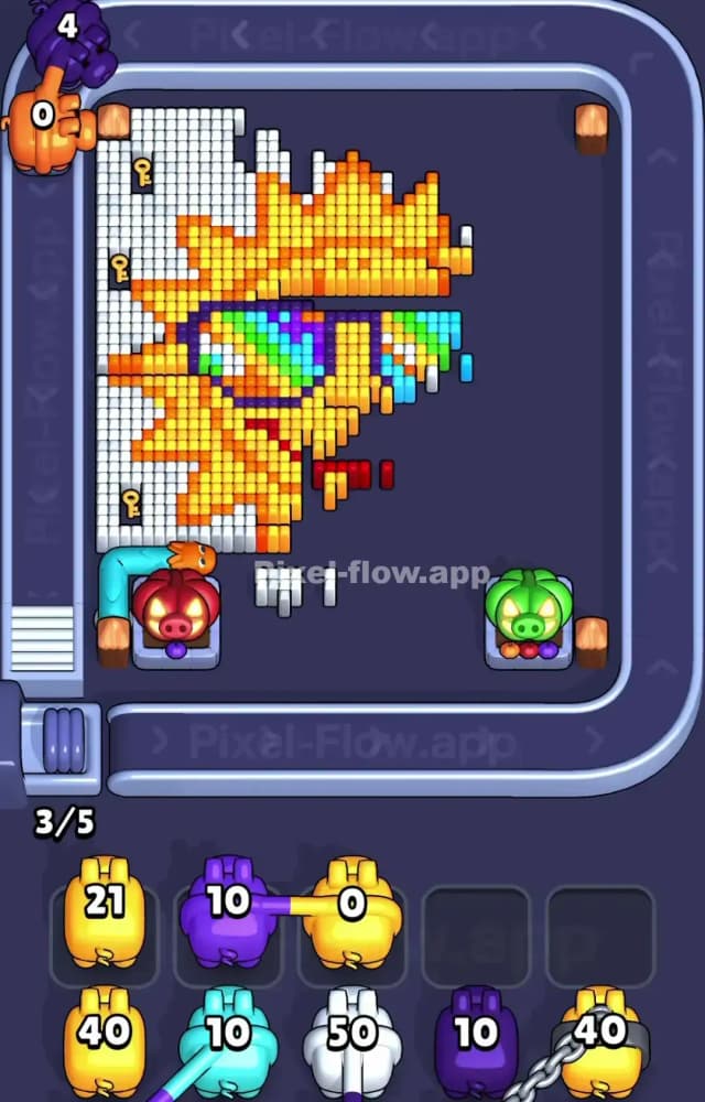 Pixel Flow Level 1220 Solution 2