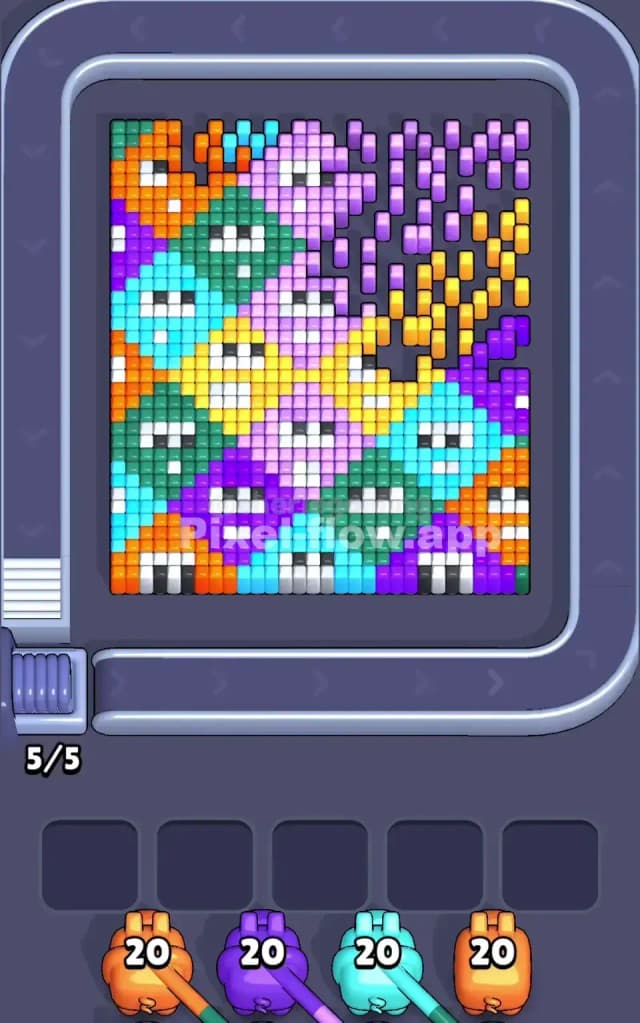 Pixel Flow Level 20 Gameplay