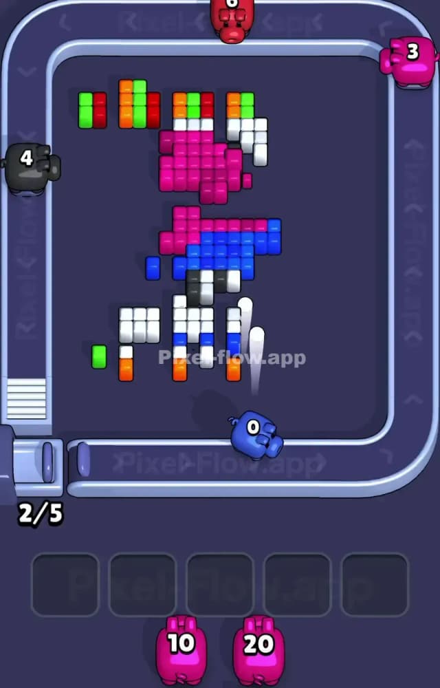 Pixel Flow Level 1401 Solution 3