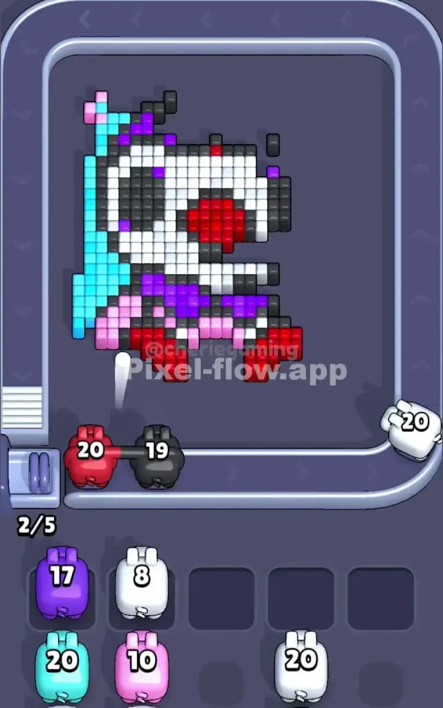 Pixel Flow Level 28 Solution 2