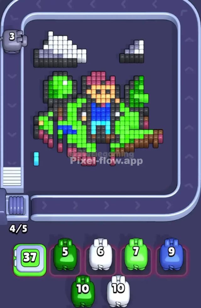 Pixel Flow Level 1801 Solution 1