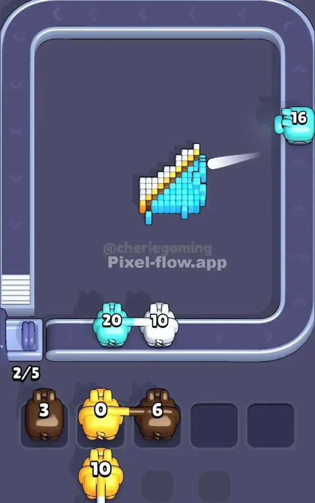 Pixel Flow Level 376 Solution 3