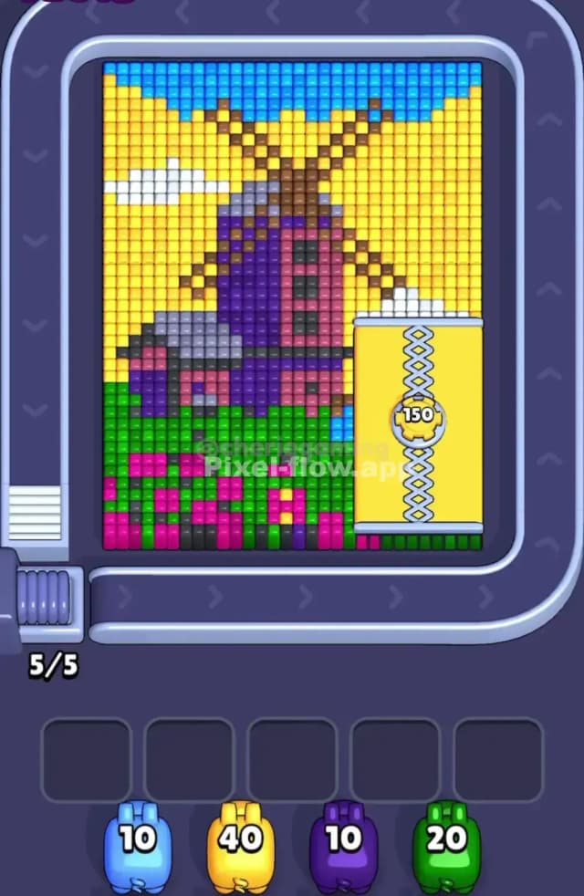 Pixel Flow Level 1713 Gameplay