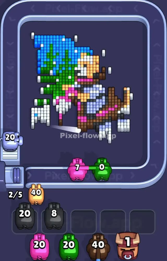 Pixel Flow Level 1358 Solution 2