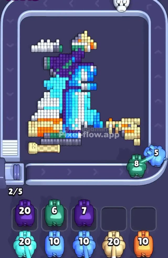 Pixel Flow Level 1796 Solution 2