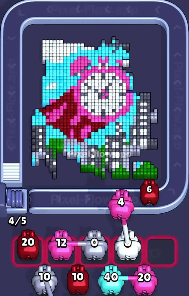 Pixel Flow Level 1472 Solution 1