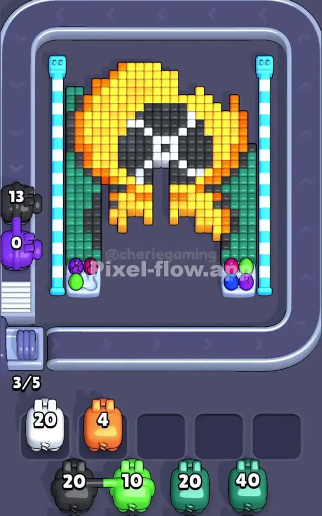 Pixel Flow Level 169 Solution 1