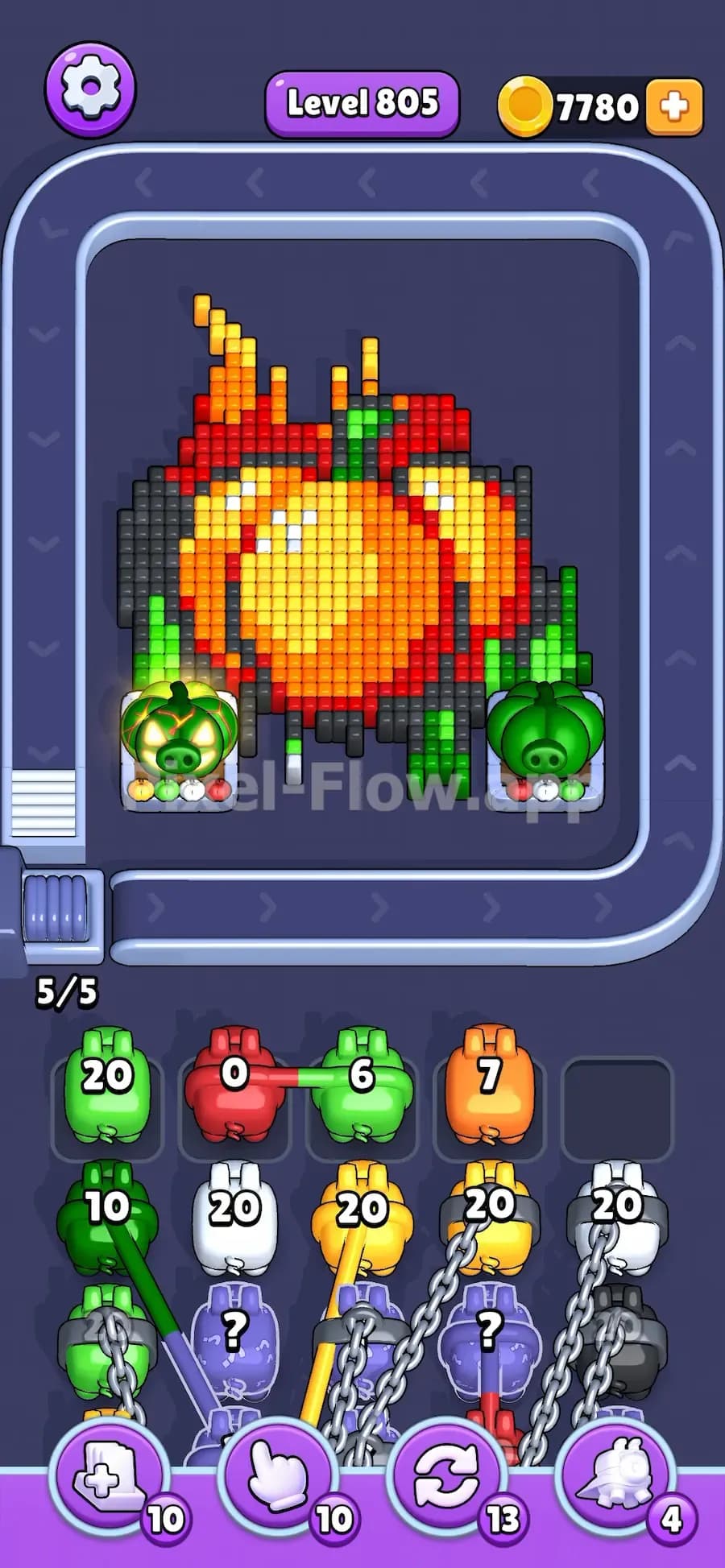 Shackles in Pixel Flow
