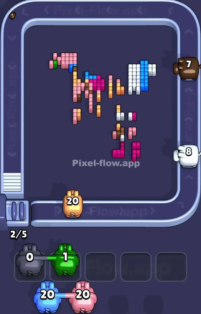 Pixel Flow Level 1424 Solution 3