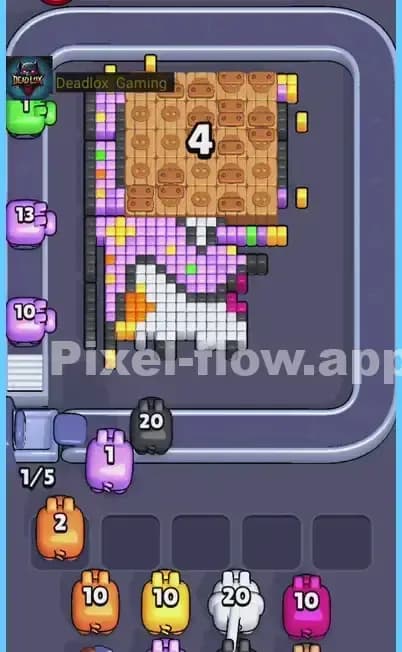 Pixel Flow Level 464 Solution 1