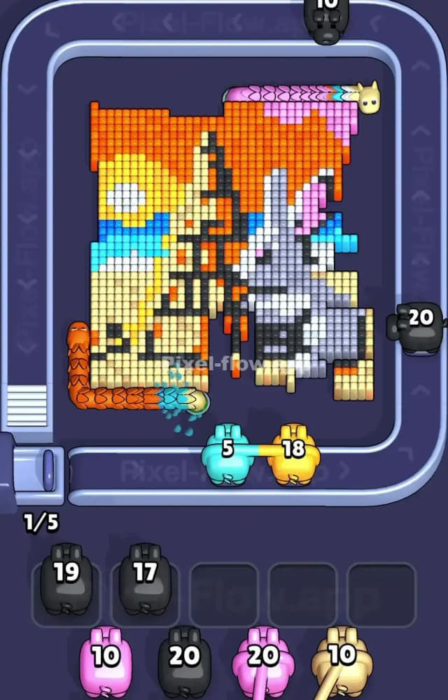 Pixel Flow Level 1457 Solution 1