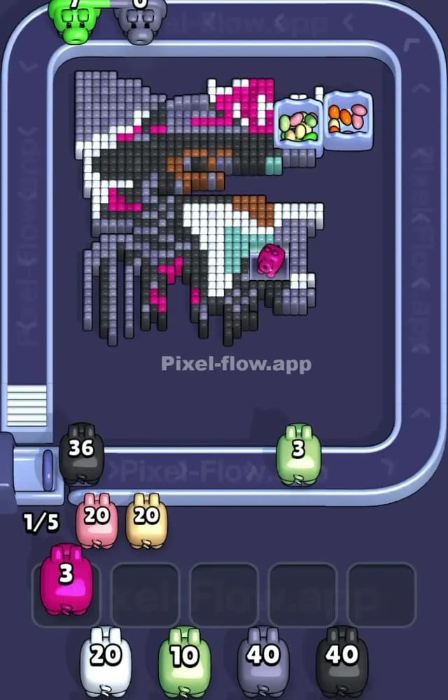 Pixel Flow Level 1262 Solution 2