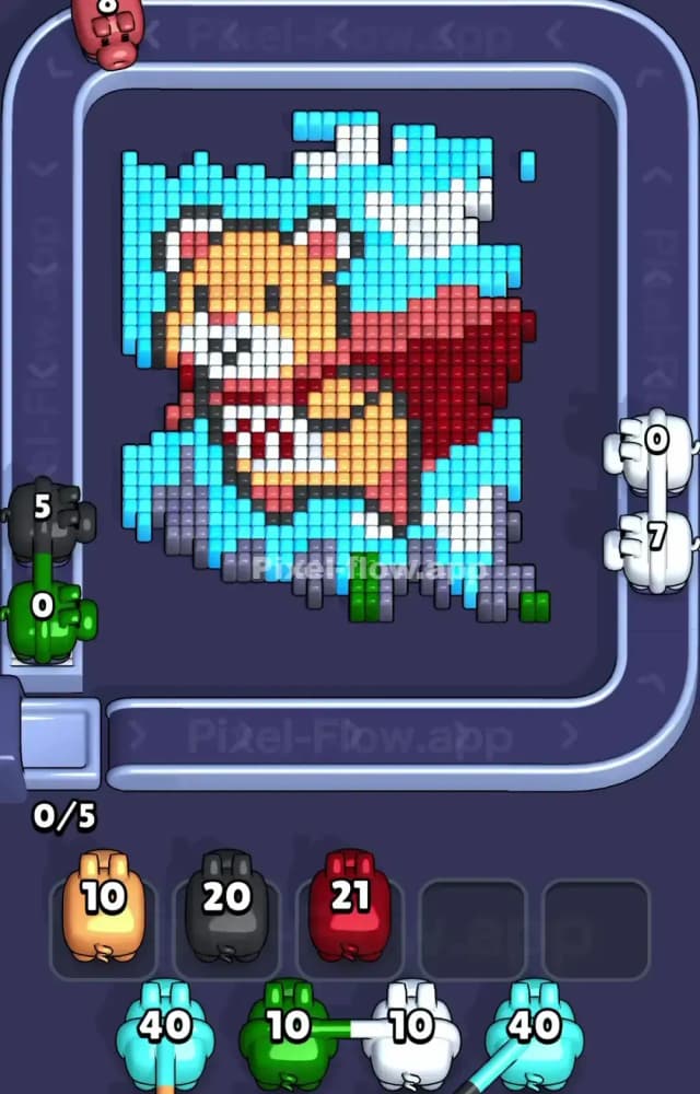 Pixel Flow Level 1280 Solution 1