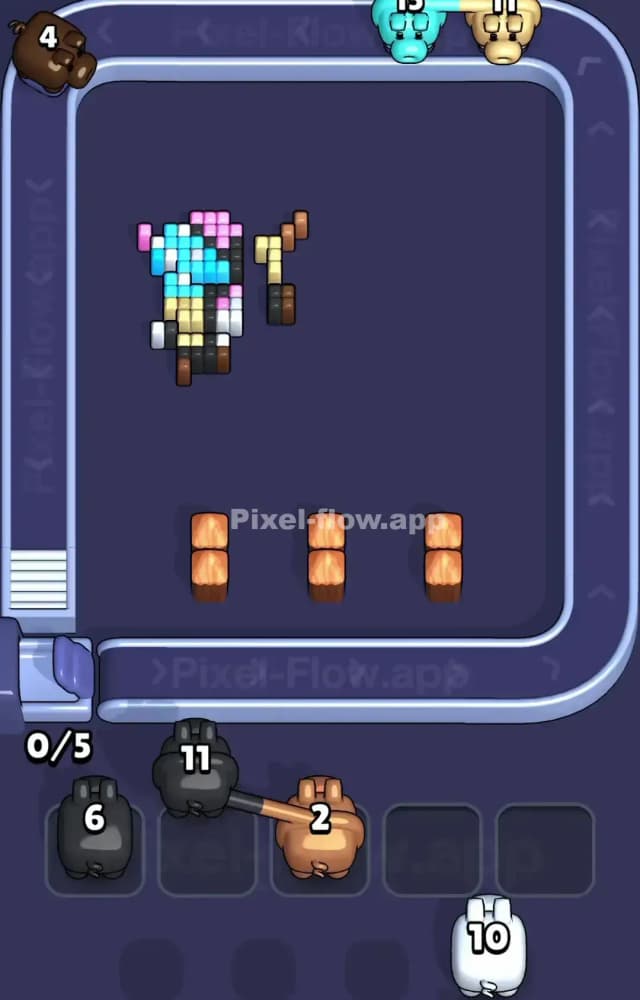 Pixel Flow Level 1235 Solution 3