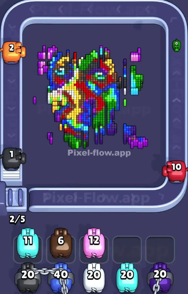 Pixel Flow Level 1079 Solution 2