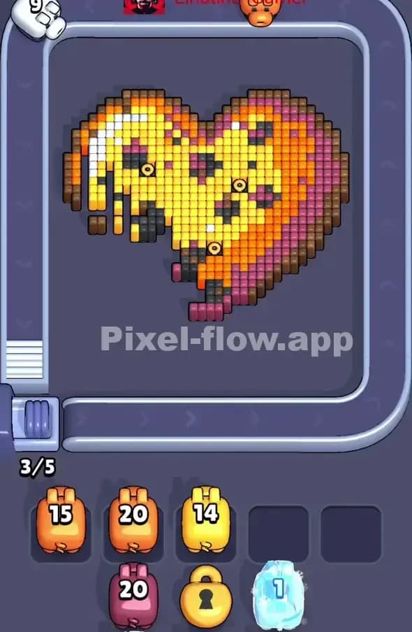 Pixel Flow Level 342 Solution 1