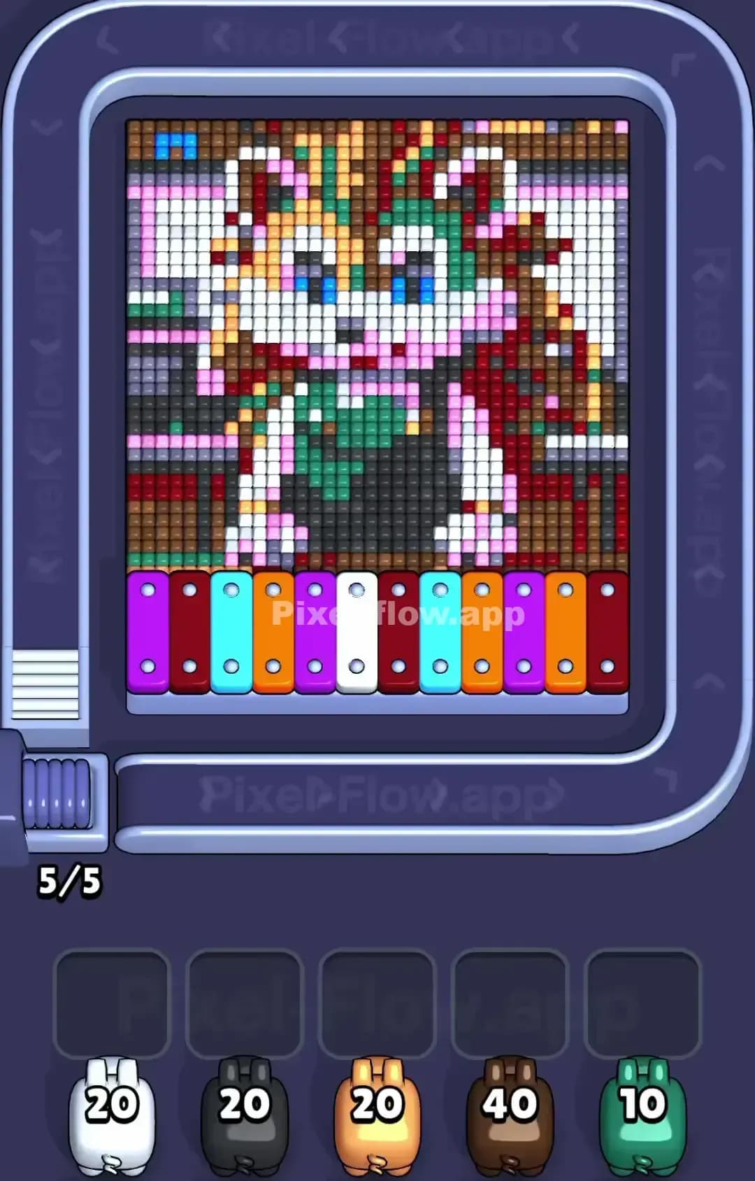 Pixel Flow Level 1500 Screenshot