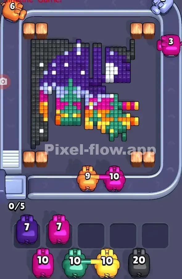 Pixel Flow Level 318 Solution 2