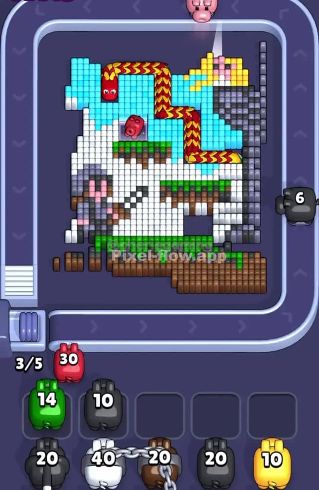 Pixel Flow Level 1607 Solution 1