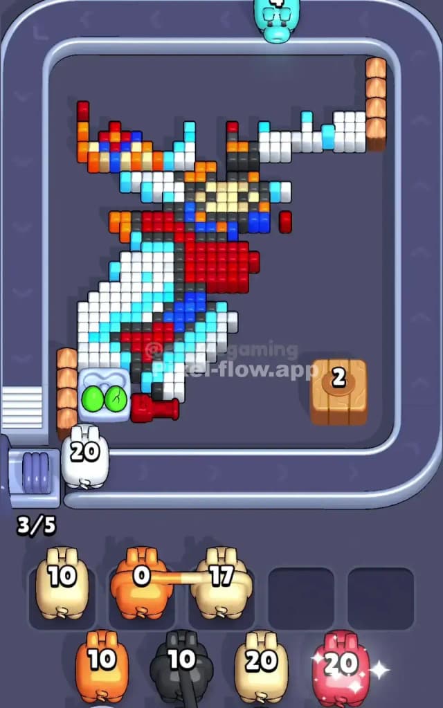 Pixel Flow Level 421 Solution 2