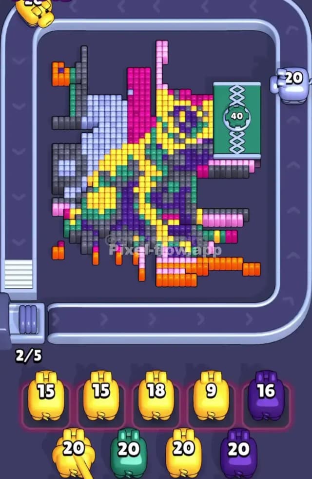 Pixel Flow Level 1698 Solution 1