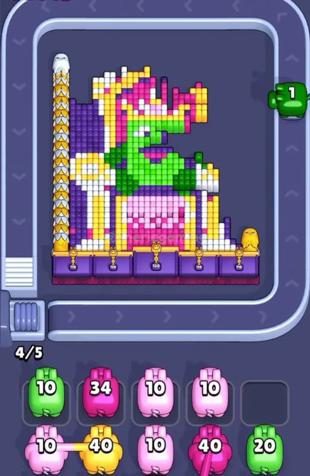 Pixel Flow Level 1729 Solution 1