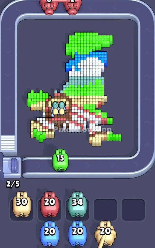 Pixel Flow Level 646 Solution 2