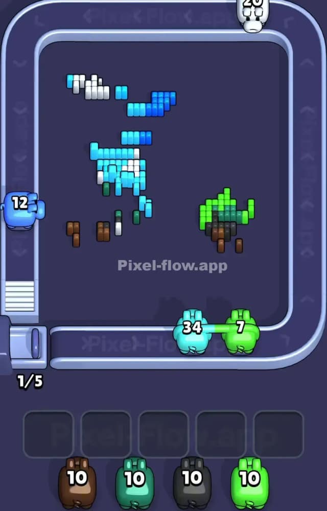 Pixel Flow Level 1394 Solution 3