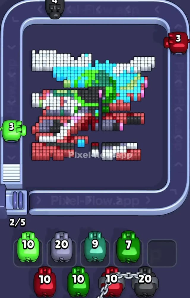 Pixel Flow Level 1587 Solution 2
