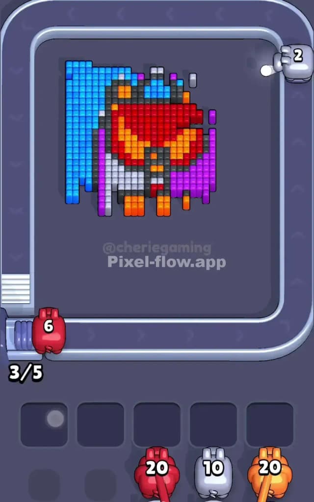 Pixel Flow Level 722 Solution 2