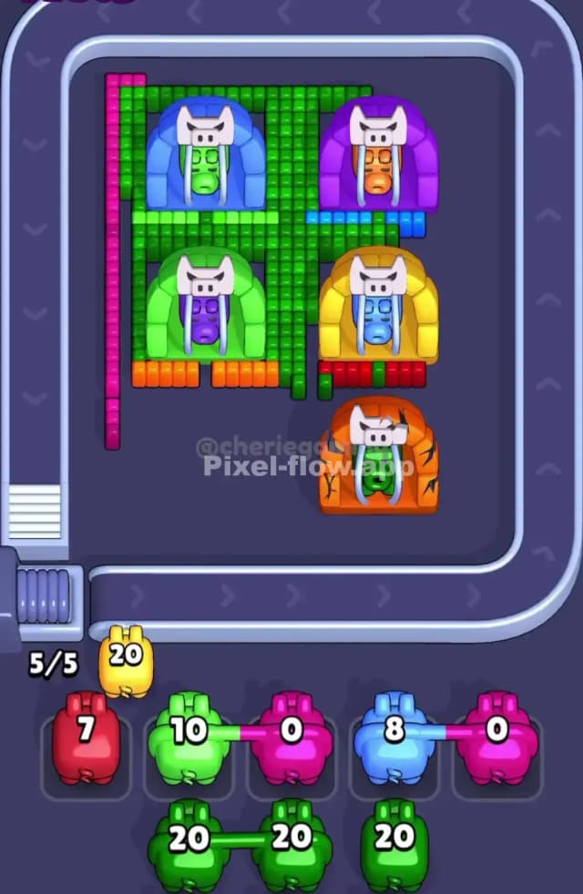 Pixel Flow Level 1702 Solution 2