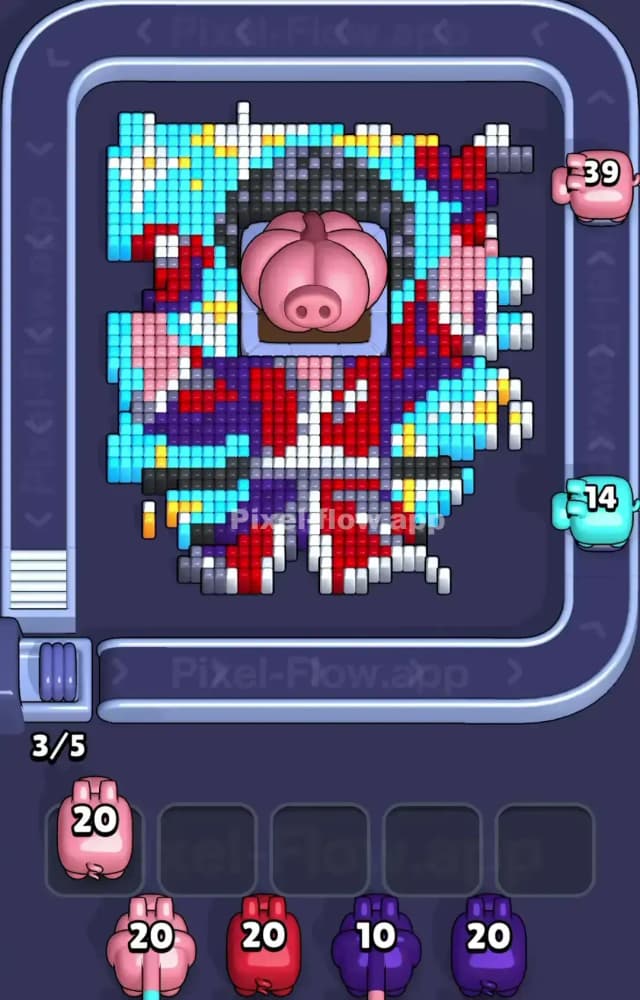 Pixel Flow Level 1485 Solution 1