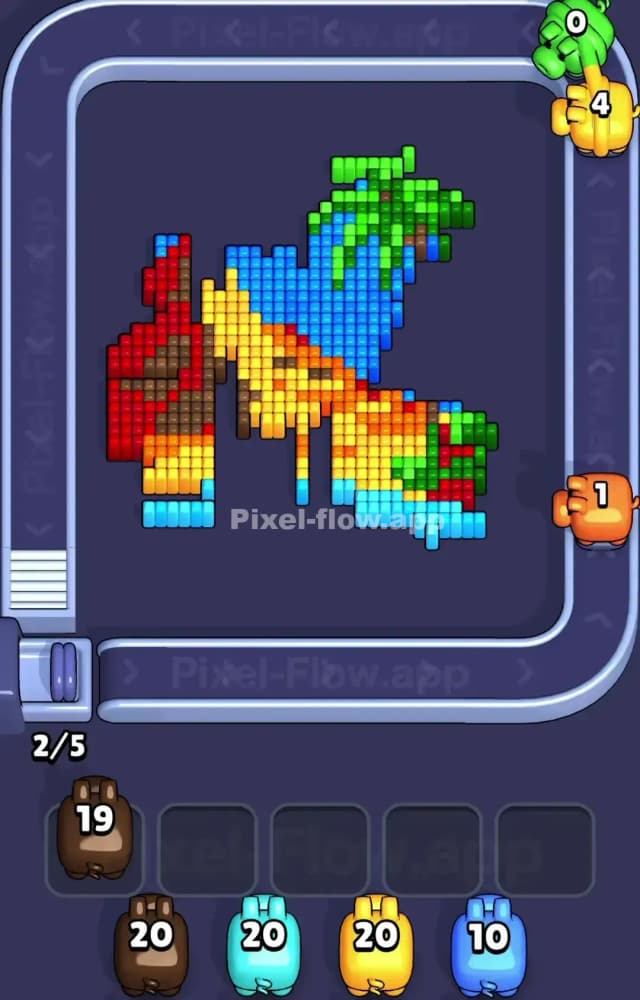 Pixel Flow Level 1164 Solution 2