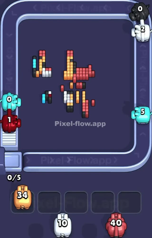 Pixel Flow Level 1280 Solution 3