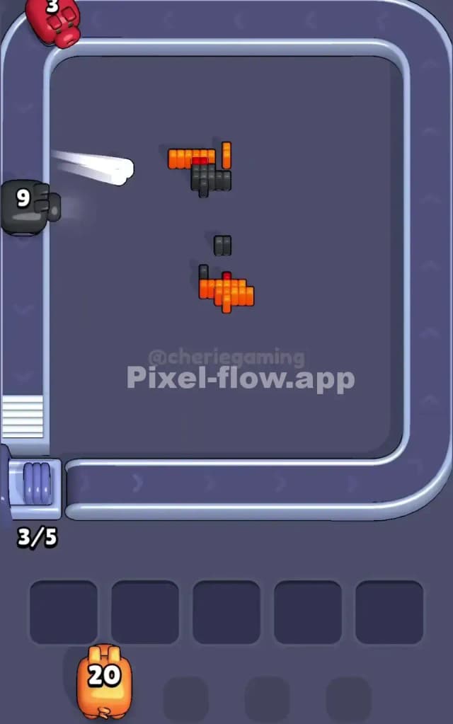 Pixel Flow Level 243 Solution 3