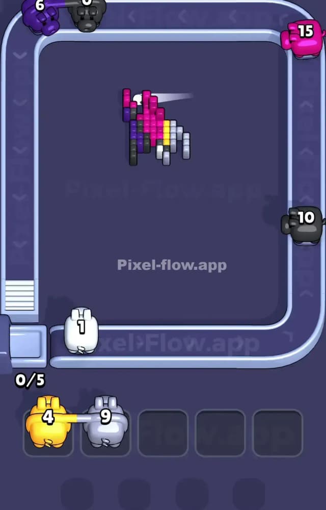 Pixel Flow Level 1098 Solution 3
