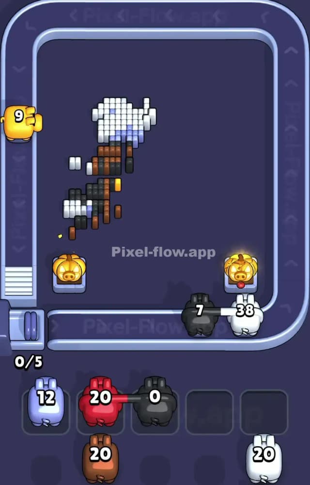 Pixel Flow Level 1344 Solution 3