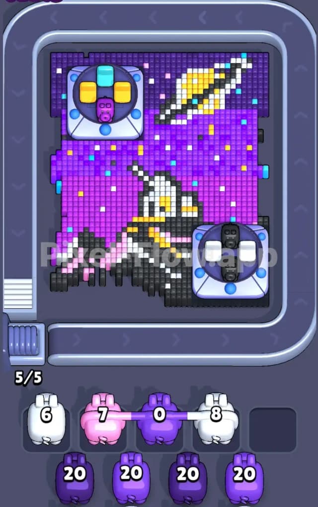 Pixel Flow Level 738 Solution 1