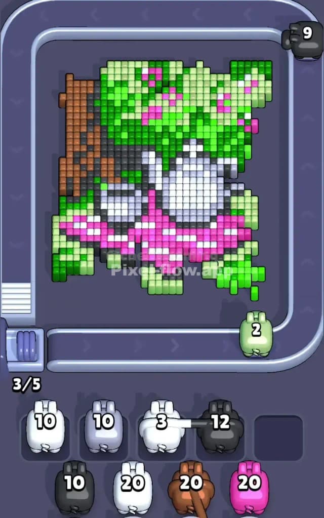 Pixel Flow Level 698 Solution 1