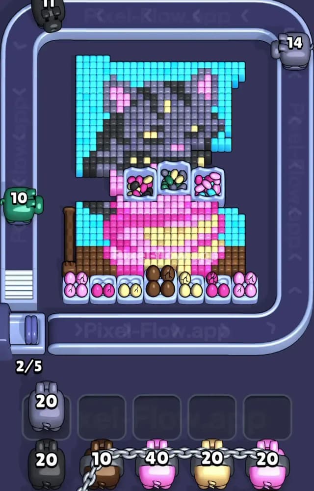 Pixel Flow Level 1477 Solution 1