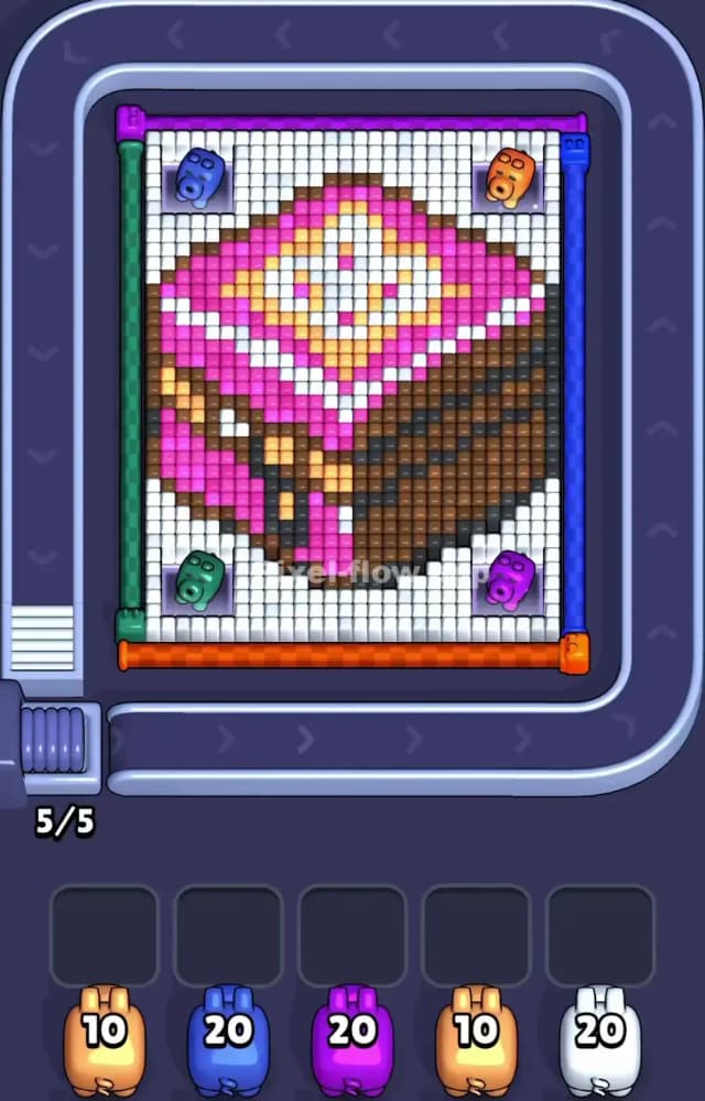 Pixel Flow Level 1282 Gameplay